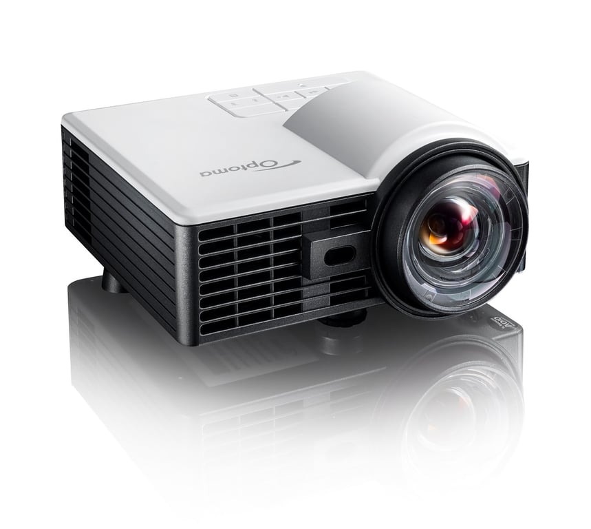 Optoma ML1050STi Proyector de corto alcance 535 lúmenes ANSI DLP WXGA (1280x800) 3D Negro, Blanco