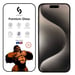 Corning Gorilla Ultra Strong 3D Glass per Apple iPhone 15 Nero
