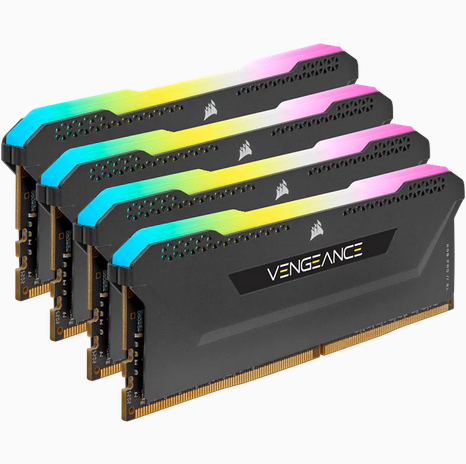 Corsair Vengeance RGB Pro CMH64GX4M4E3200C16 module de mémoire 64 Go 4 x 16 Go DDR4 288-pin DIMM - Neuf