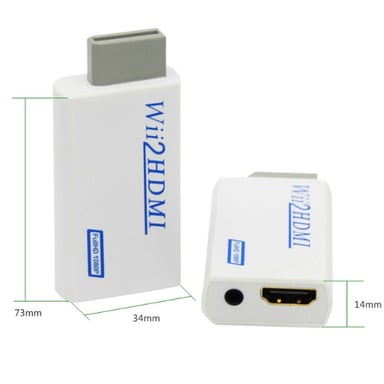 Adaptador HDMI para Nintendo Wii - Full HD 1080p Blanco