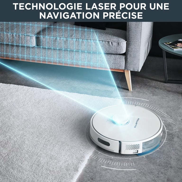Aspirateur Robot Rowenta RR8587WH X-PLORER Serie 75 S+ – Vidage Automatique, Navigation Laser - vue 3