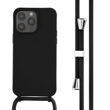 imoshion Coque en silicone avec cordon pour Apple iPhone 14 Pro Max - Noir
