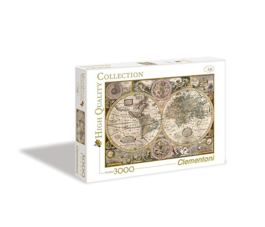 Clementoni Old Map Jeu de puzzle 3000 pièce(s) Cartes - Neuf
