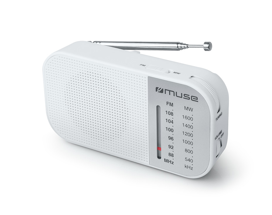 Radio Portable Muse M-025 RW – Analogique FM/MW Haut-Parleur Intégré