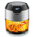 Tefal Easy Fry EY401D Unique 4,2 L Autonome 1500 W Friteuse d'air chaud Noir, Acier inoxydable