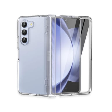 EVETANE Coque Samsung Galaxy Z Fold 5 Anti-Chocs avec Bords Renforcés en silicone Transparente