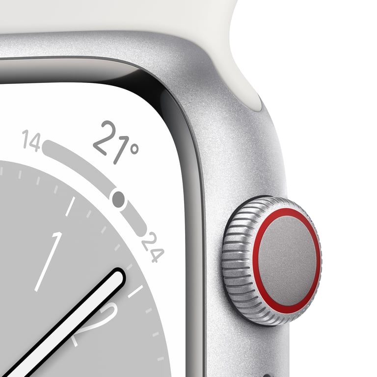 Watch Series 8 OLED 45 mm Bo tier en Aluminium Argent GPS