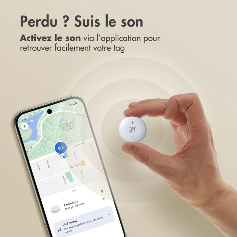 imoshion Wireless Tag Bluetooth Tracker pour Android Pack de 2 Neuf - vue 5