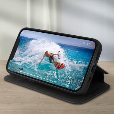 Custodia per iPhone 12 Mini Portacarte Pelle Funzione Stand