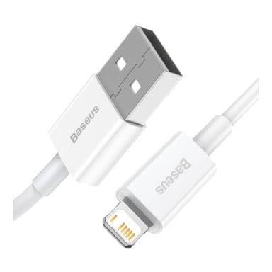 Baseus CALYS-A02 Cavo per telefono cellulare Bianco 1 m USB A Lightning