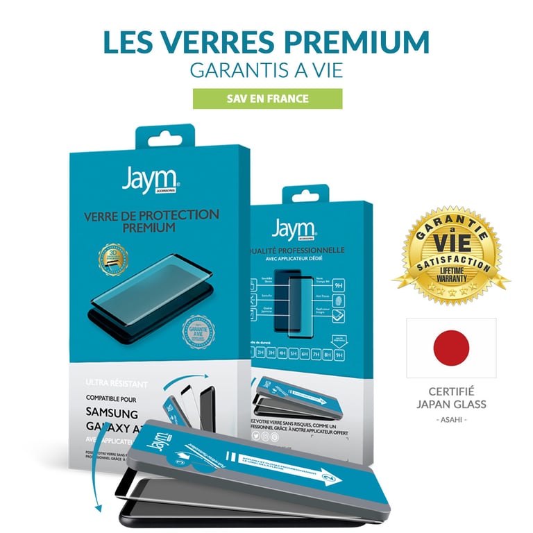 JAYM - Verre de Protection Premium pour Apple iPhone 13 Mini - Plat 2.5D - Garanti à Vie Renforcé 9H Ultra Résistant Qualitée supérieure Asahi - Applicateur sur Mesure Inclus