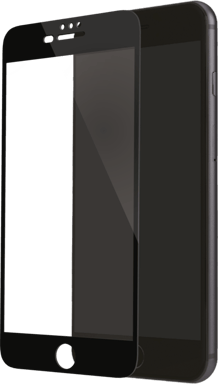 Protector de pantalla de cristal templado (100% cobertura de superficie) para Apple iPhone 6/6s/7/8 Plus, Negro