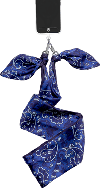 Banda Foulard Universale Rimovibile Bandana Blu + Garanzia a vita Force Case