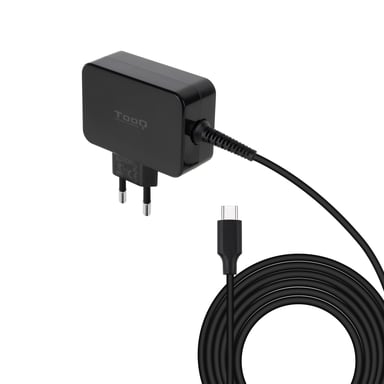 TOOQ PORTA TIL GAN USB-C PD 65W NERO CARICABATTERIE