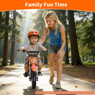 HillMiles MileRocket 1 Moto de cross eléctrica para niños, batería de 36 V y 4 Ah