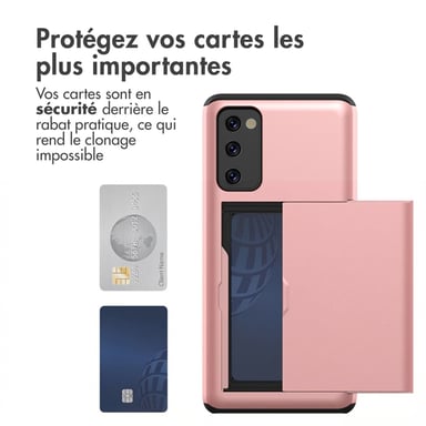 imoshion Coque arrière avec porte-cartes pour Samsung Galaxy S20 FE - Rose Doré