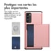 imoshion Coque arrière avec porte-cartes pour Samsung Galaxy S20 FE - Rose Doré