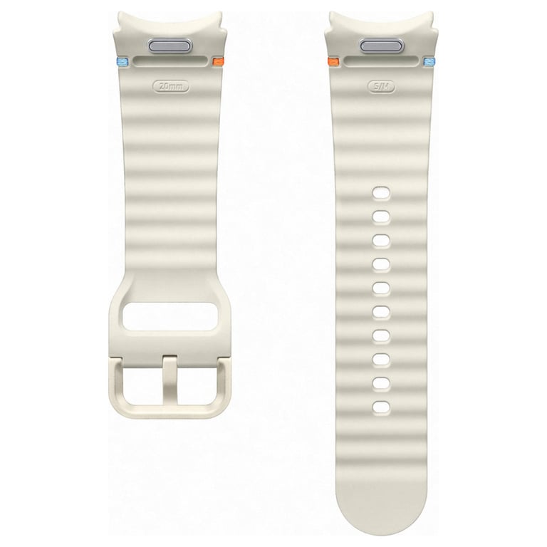 Samsung Bracelet de sport original Watch7 pour Galaxy Watch 4 / 5 / 6 / 7 20 mm / Crème Neuf - vue 2