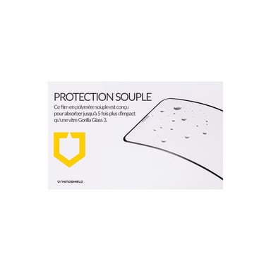 Protector de pantalla RhinoShield 3D Impact compatible con [iPhone 12 Mini] 3 veces más protección contra impactos - Bordes curvados 3D para una cobertura completa - Resistente a arañazos