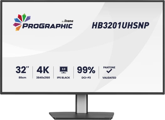 iiyama ProGraphic HB3201UHSNP-B1 pantalla para PC 80 cm (31.5'') 3840 x 2160 Pixeles 4K Ultra HD Negro