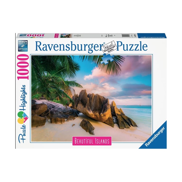 Puzzle 1000 Pièces : Les Lumières des Seychelles - Neuf