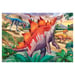 Puzzle educativo 2x24 pezzi: Mammut e dinosauri per bambini