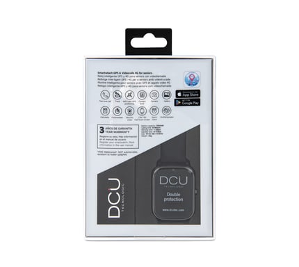 DCU Advance Tecnologic 34159045 smartwatche e orologio sportivo 4,29 cm (1.69'') LCD 26 mm Digitale 360 x 360 pixel Touch screen 4G Grigio GPS (satellite)