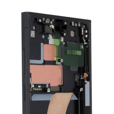 Écran Officiel pour Samsung S23 Ultra Vitre Tactile et Châssis Noir Phantom