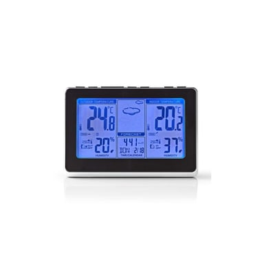 Station météo avec capteur extérieur sans fil | Prévisions météorologiq NEDIS - WEST400BK