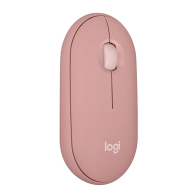 Logitech Pebble Mouse 2 M350s Ratón inalámbrico Bluetooth Rosa
