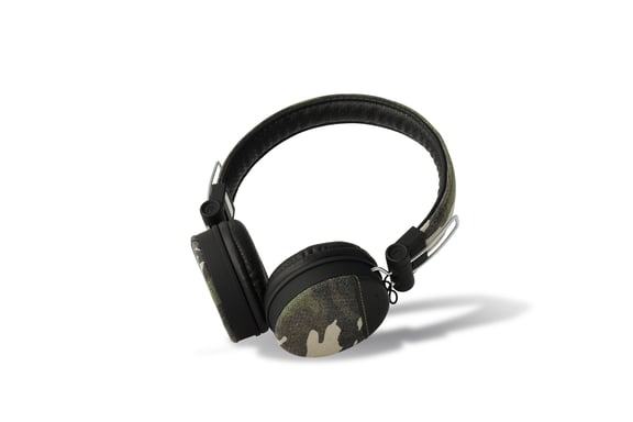 MySound Speak Denim Casque Avec fil Arceau Appels/Musique Noir, Camouflage