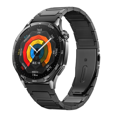Correa de Reloj Premium de Aleación de Titanio Negro de 22 mm - Ajuste Universal
