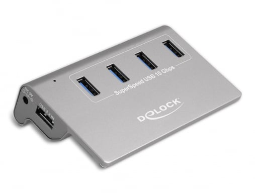 DeLOCK Hub USB 3.2 Gen 2 con 4 porte USB Tipo-A (Delock - hub - 4 porte)