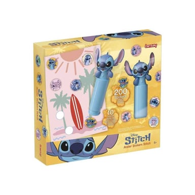 Kit Atelier Stickers Lansay Stitch Tampon magique, 200 stickers, 10 feuilles Bleu clair
