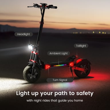 Trottinette électrique tout-terrain iScooter iX8 pour adulte 2400 W 48 V 20 Ah 12''
