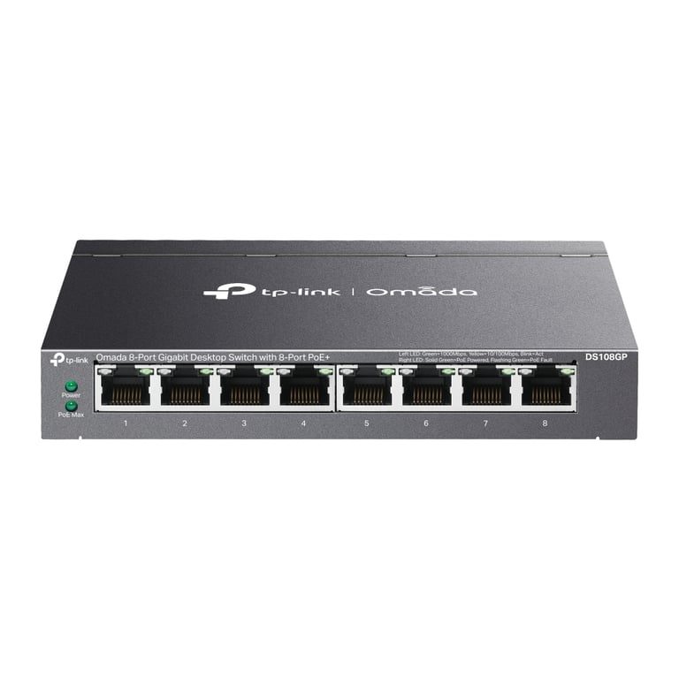 TP Link OMADA 8 PORT GIGABIT DESKTOP - vue 2