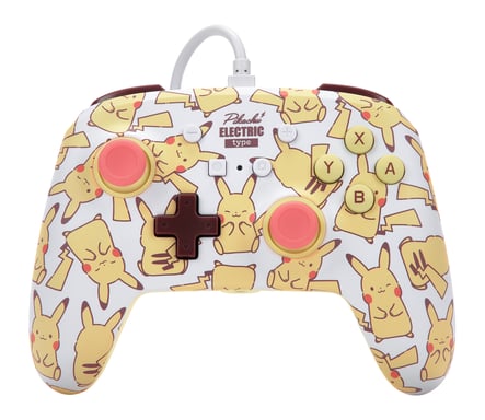 Manette filaire PowerA Pikachu Blush pour Nintendo Switch