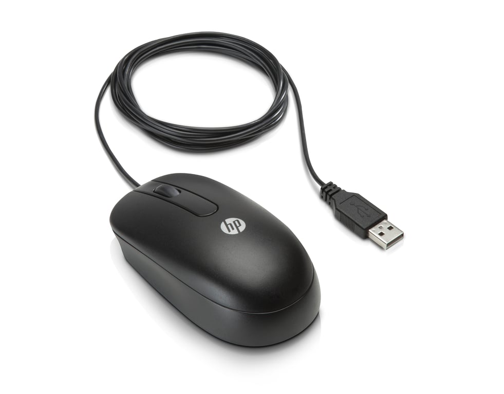 HP  3-button usb laser mouse noir