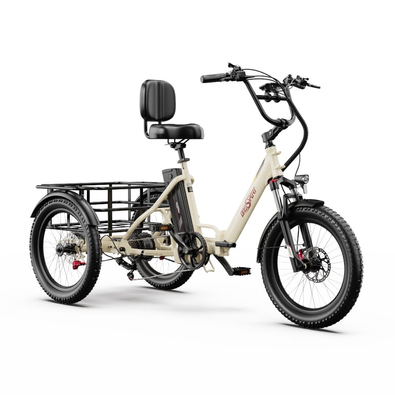 Tricycle Électrique ONESPORT OT30 PRO – Moteur 500W, Batterie 48V 18Ah - vue 2