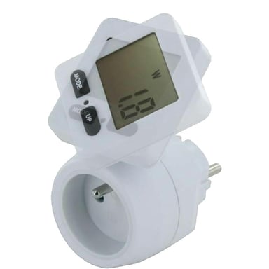 Prise intelligente Chacon avec compteur blanc