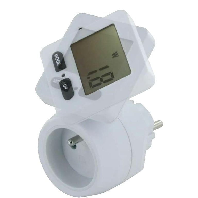 Prise intelligente Chacon avec compteur blanc - Neuf