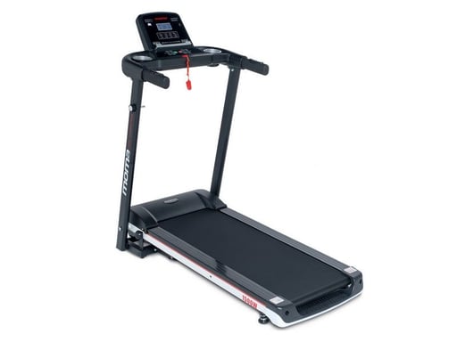 Treadmill Moma Bikes 1500W, display LCD, 4 sensori cardiaci integrati nel manubrio e 12 programmi di allenamento