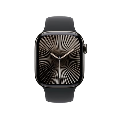 Apple Watch Series 10 GPS + Cellular in Titanio Ardesia 42mm con Cinturino in Gomma Nero