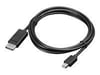 Lenovo 0B47091 câble DisplayPort 2 m mini DisplayPort Noir