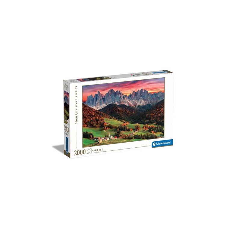 Puzzle 2000 pièces : Val di Funes Clementoni Puzzles - vue 3