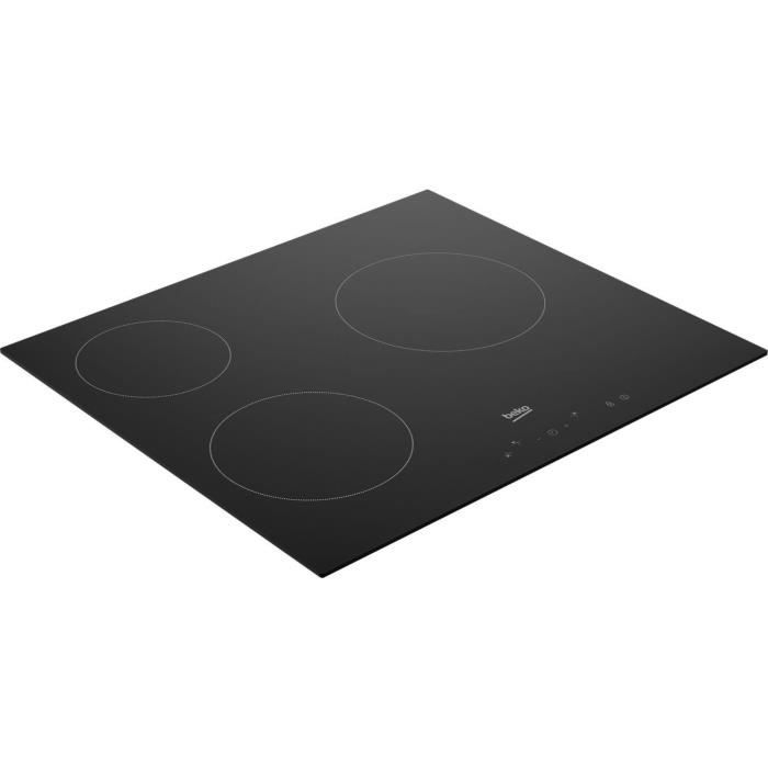 Plaque De Cuisson Vitrocéramique Beko HIC63400 – 3 Foyers 60 cm Commandes Sensitives - vue 5