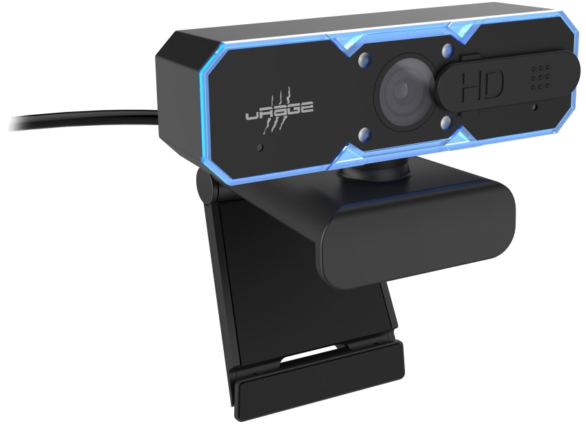 Webcam de streaming REC 600 HD av. protection anti-espionnage, noire