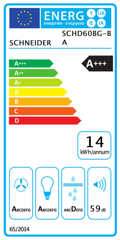 Schneider SCHD60BG BA Hotte décorative 60cm Neuf - vue 2