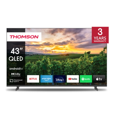 QLED TV Thomson 43QA2S13 109 cm 4K UHD Android TV Negro - 2 años de garantía
