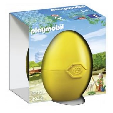 Playmobil Entrenador de Huevos de Pascua con Alpaca Bebé - Un Set Divertido y Educativo